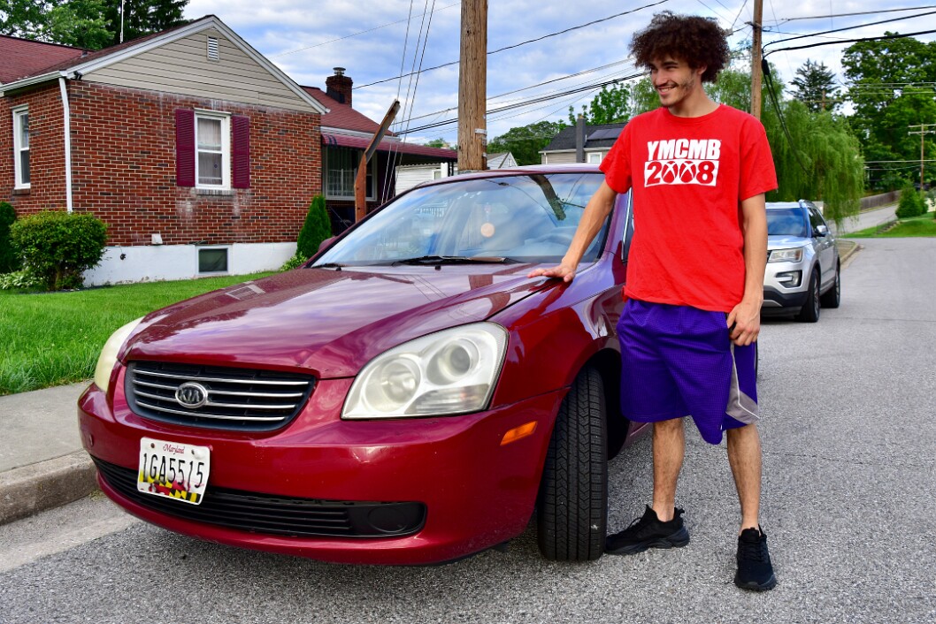 With His First Car 1