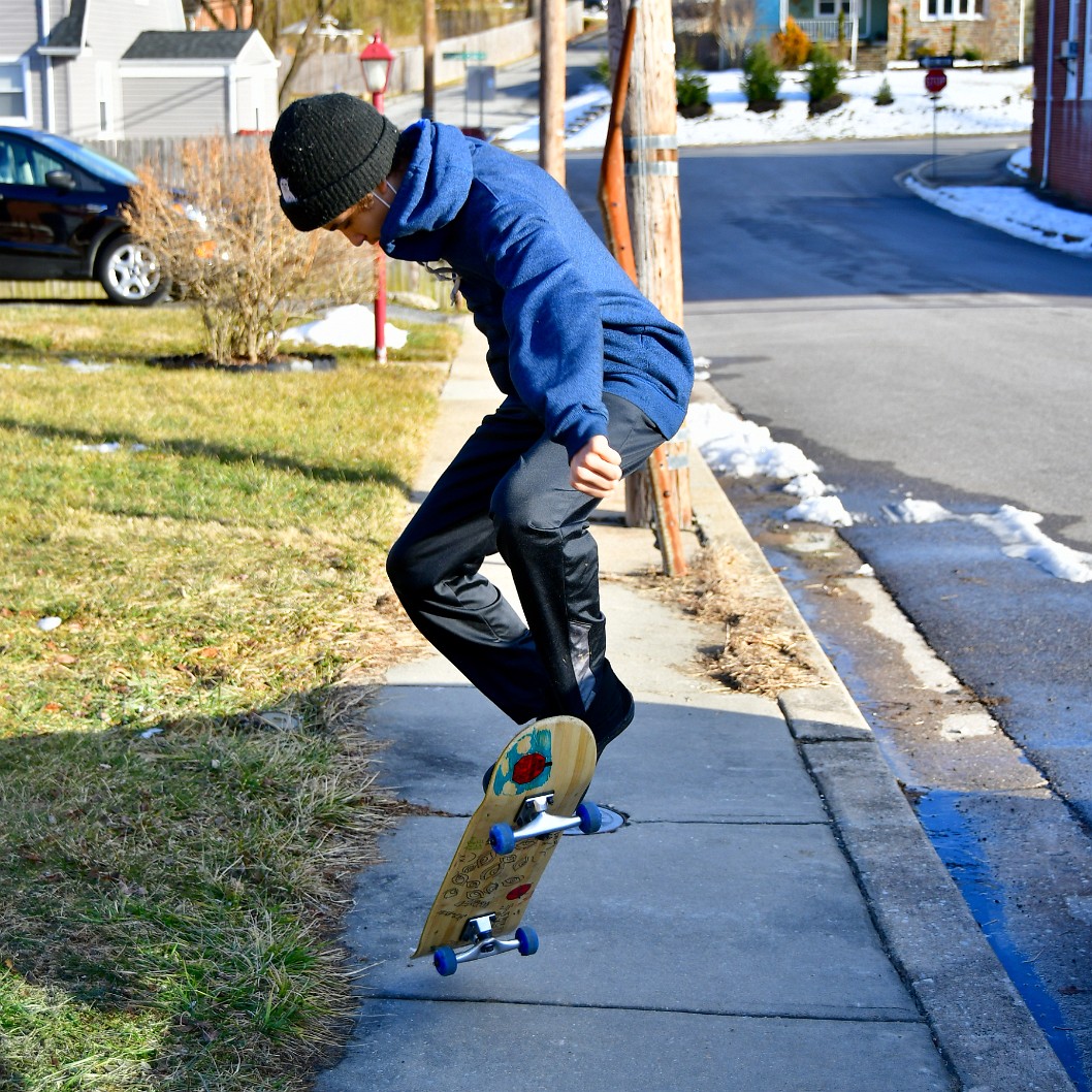 Getting Air on My Skateboard